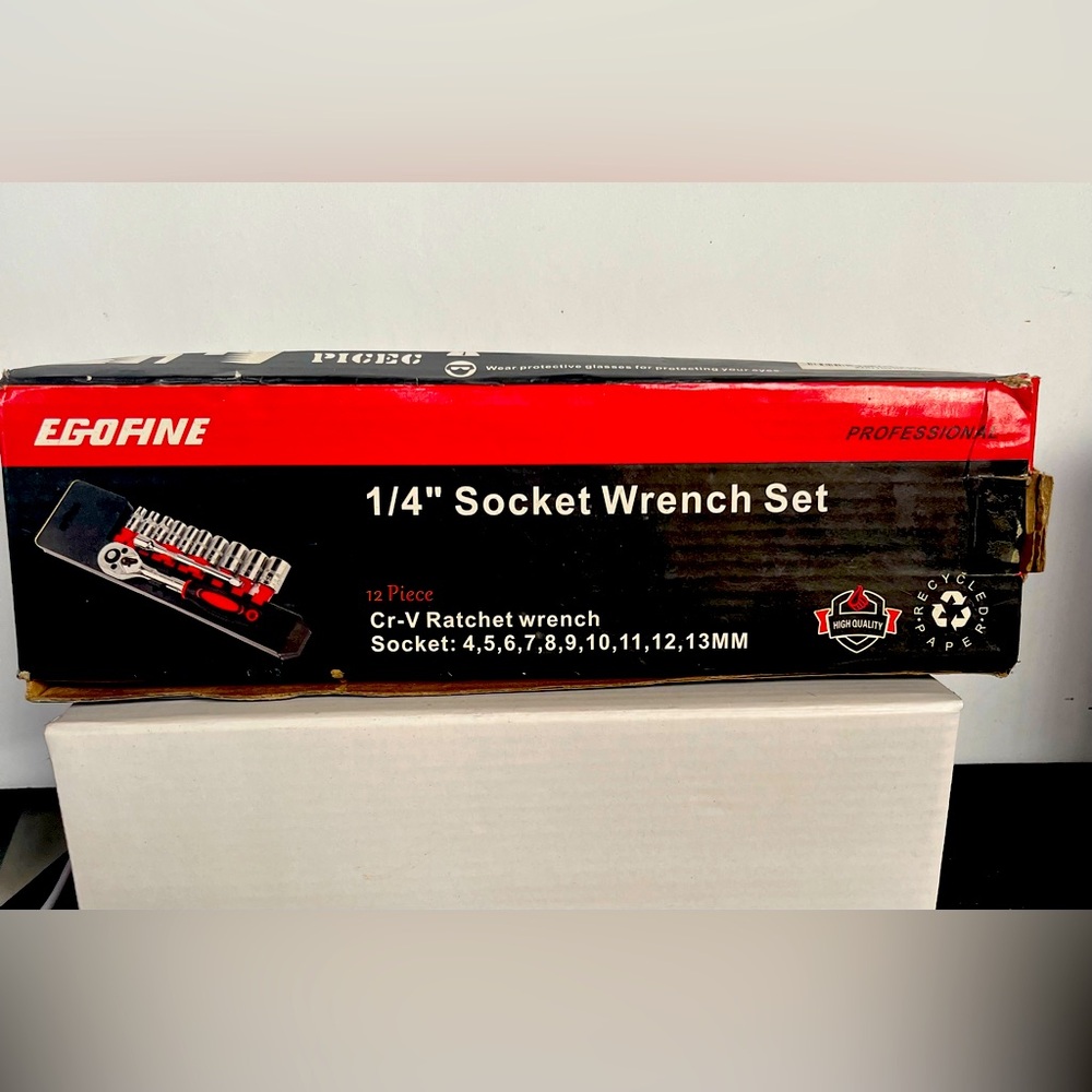 EGOFiNE 1/4 Socket Wrench Set
